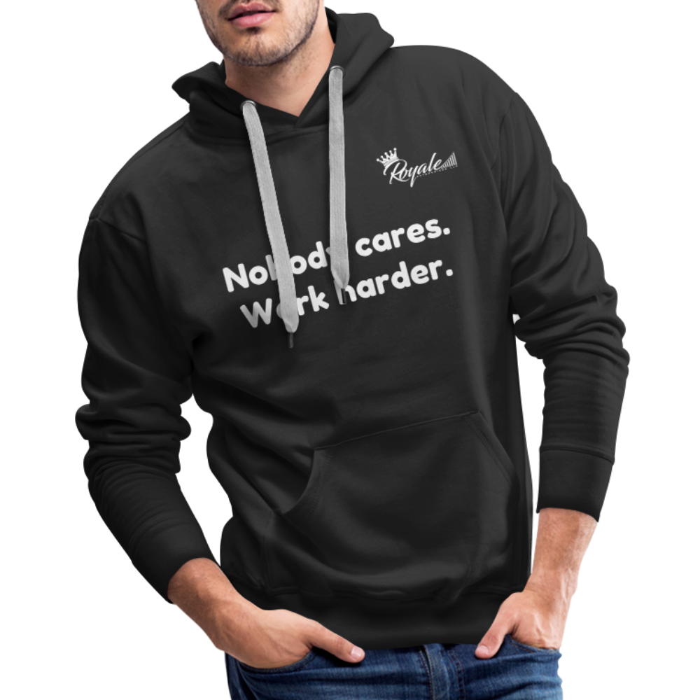 Men’s Premium Hoodie - Work Harder - black