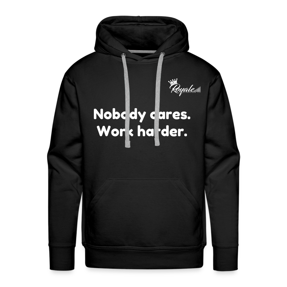 Men’s Premium Hoodie - Work Harder - black