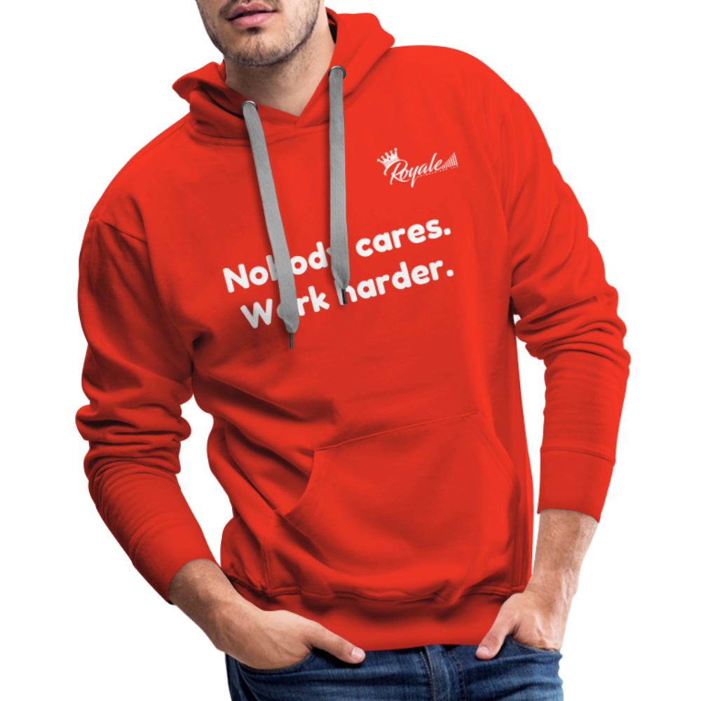 Men’s Premium Hoodie - Work Harder - red