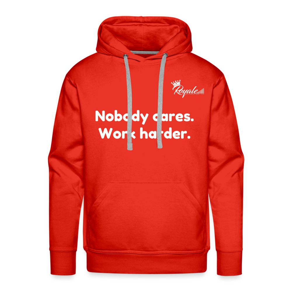 Men’s Premium Hoodie - Work Harder - red