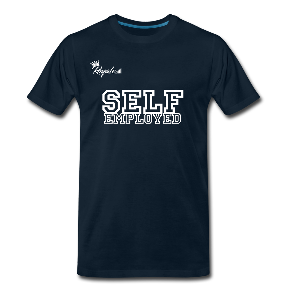 Men's Premium T-Shirt - Self Employed - deep navy