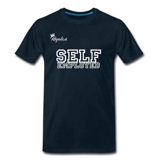 Men's Premium T-Shirt - Self Employed - deep navy