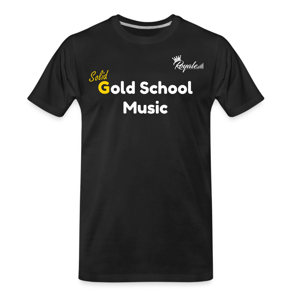 Men's Premium T-Shirt - Gold School Music - black