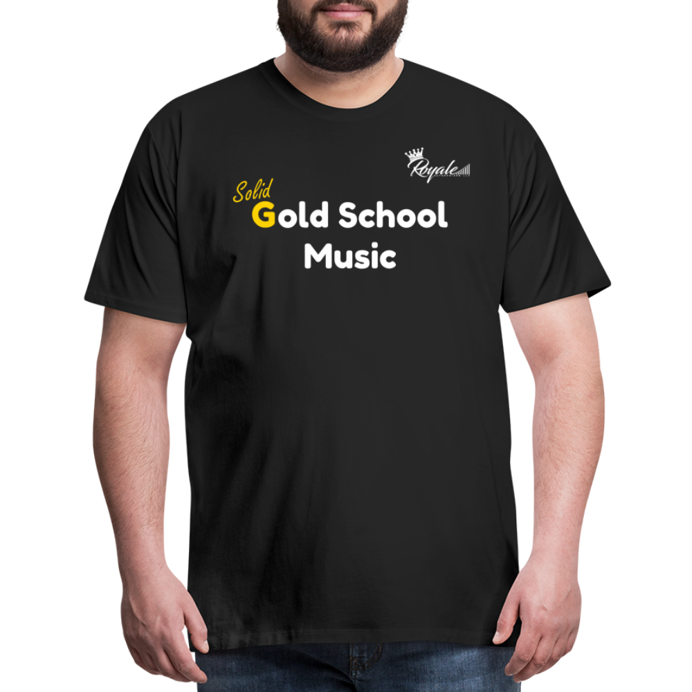 Men's Premium T-Shirt - Gold School Music - black