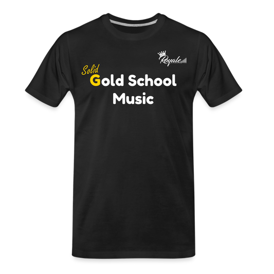 Men's Premium T-Shirt - Gold School Music - black