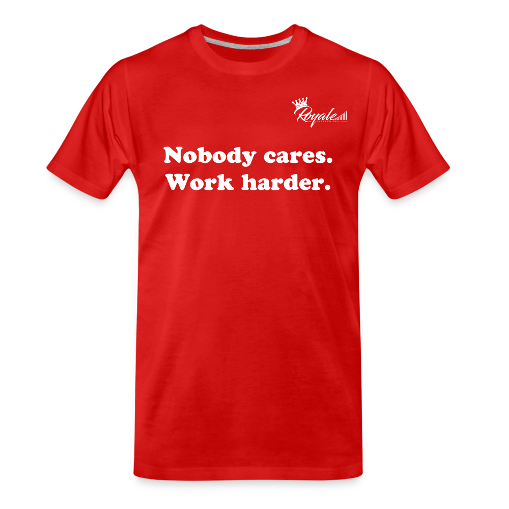 Men's Premium T-Shirt - Work Harder - red