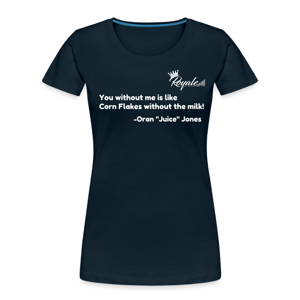 Women’s Premium T-Shirt - The Rain - deep navy