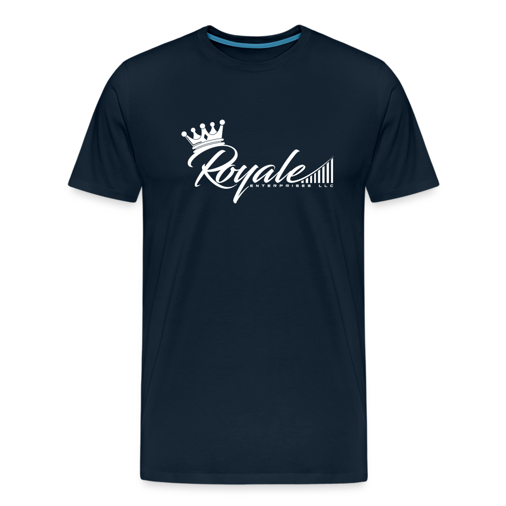 Men's Premium T-Shirt - Royale Logo - deep navy