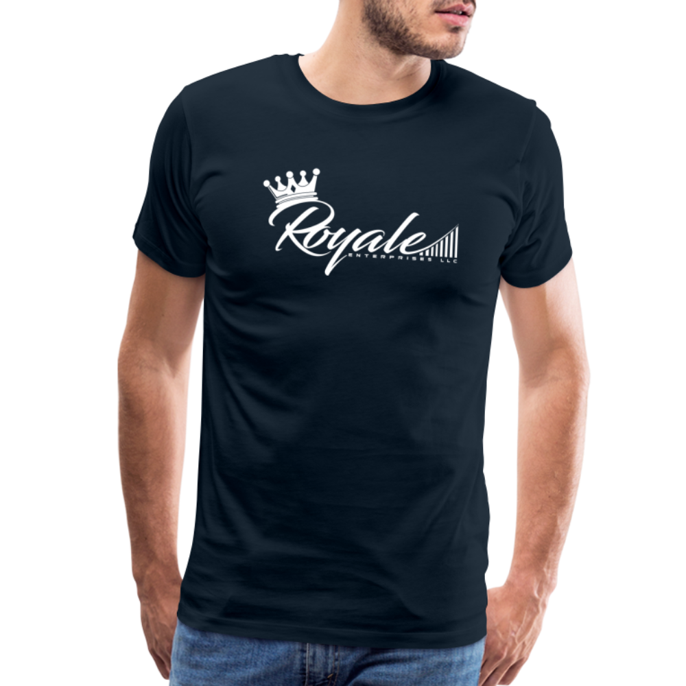 Men's Premium T-Shirt - Royale Logo - deep navy