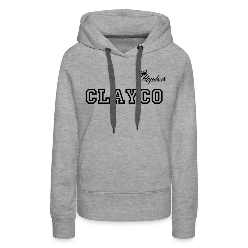 Women’s Premium Hoodie- Clayco - heather grey