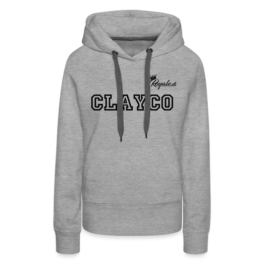 Women’s Premium Hoodie- Clayco - heather grey