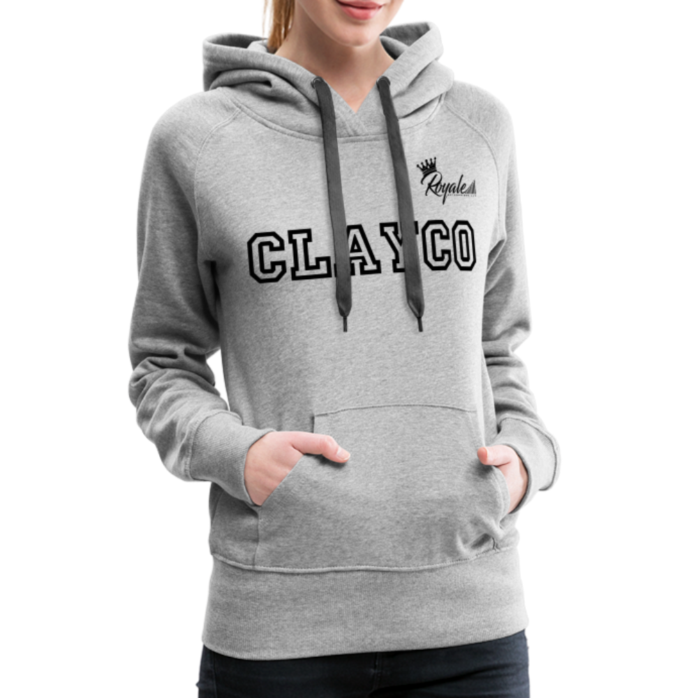 Women’s Premium Hoodie- Clayco - heather grey