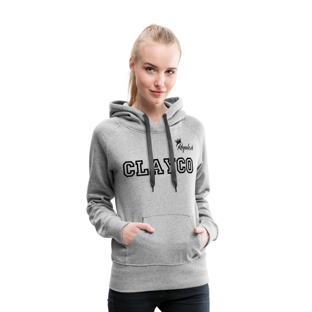 Women’s Premium Hoodie- Clayco - heather grey