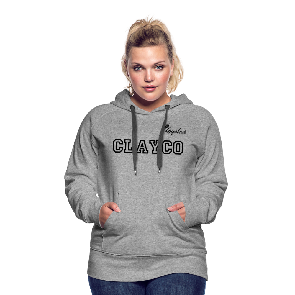 Women’s Premium Hoodie- Clayco - heather grey