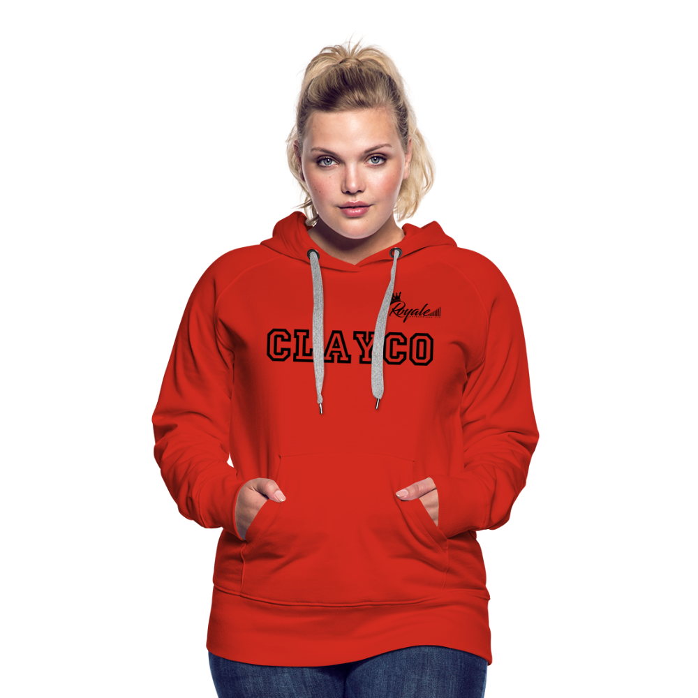 Women’s Premium Hoodie- Clayco - red