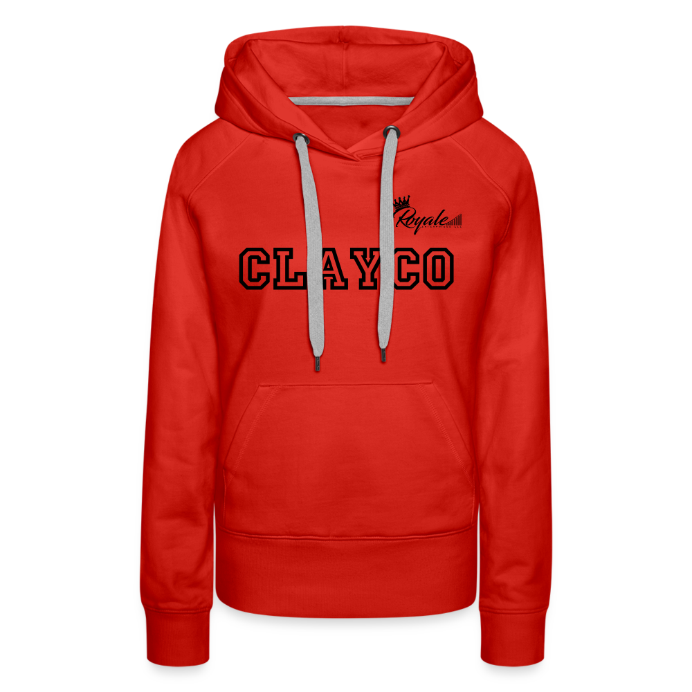 Women’s Premium Hoodie- Clayco - red