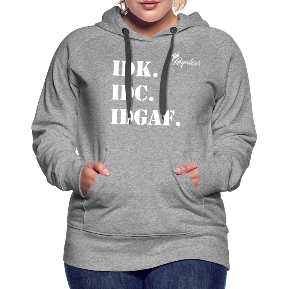 Women’s Premium Hoodie - Mood Of The Day - heather grey