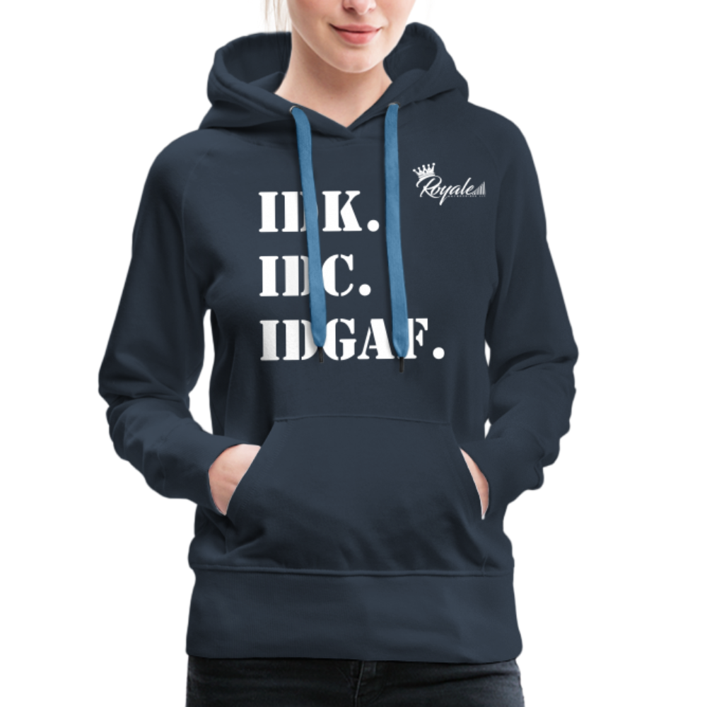 Women’s Premium Hoodie - Mood Of The Day - navy