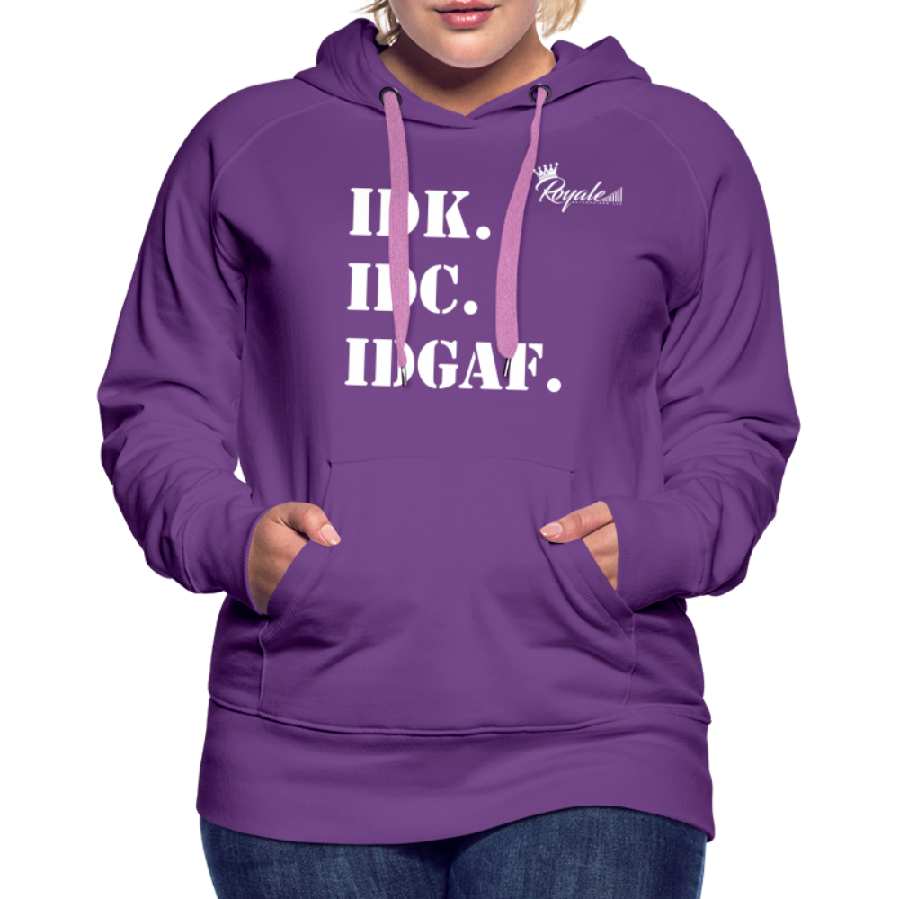 Women’s Premium Hoodie - Mood Of The Day - purple