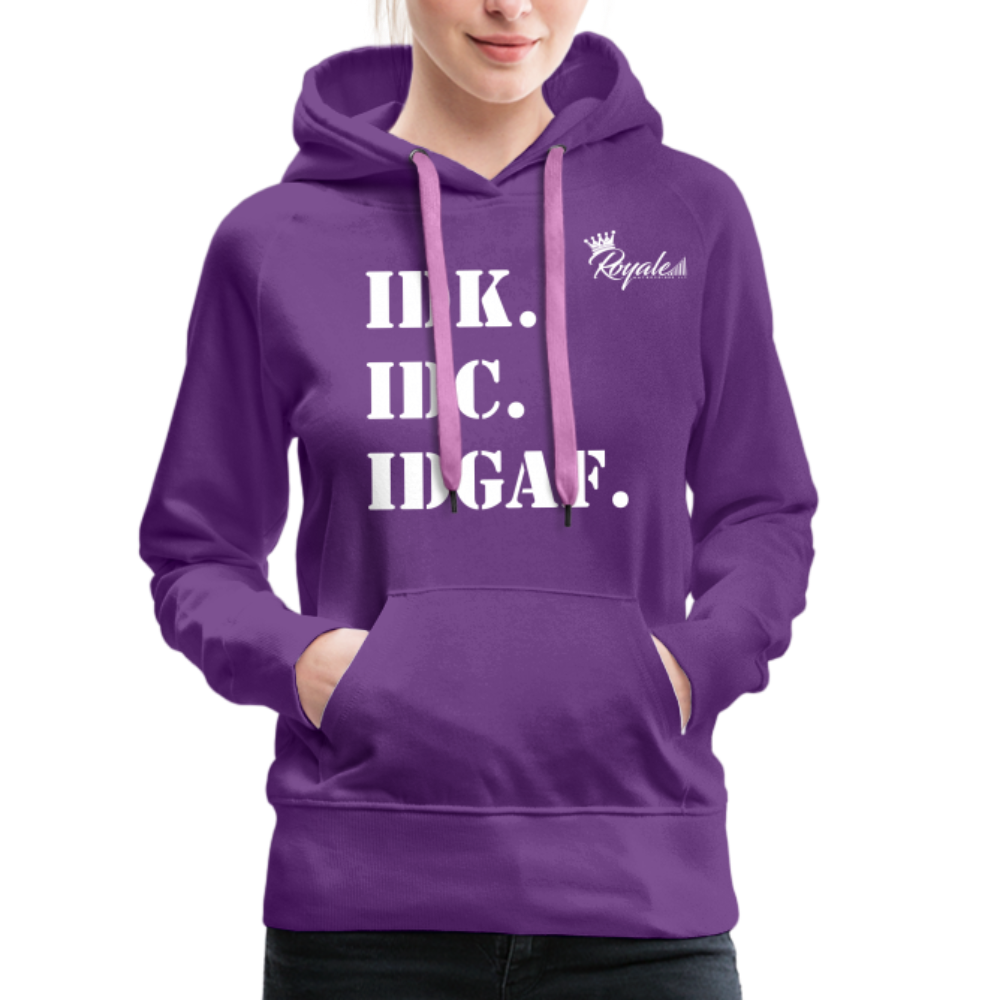 Women’s Premium Hoodie - Mood Of The Day - purple