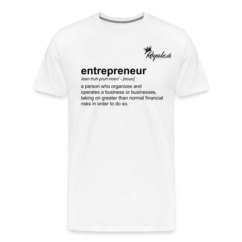 Men's Premium T-Shirt - Entrepreneur - white