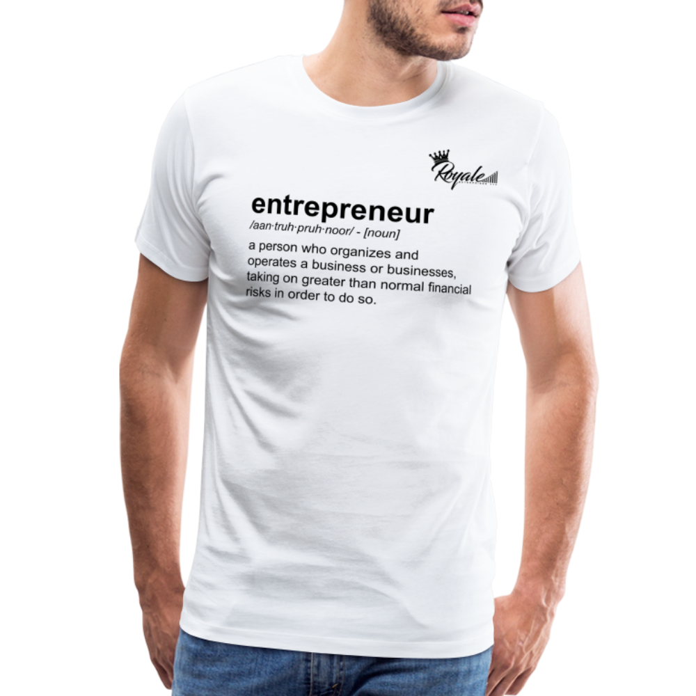 Men's Premium T-Shirt - Entrepreneur - white