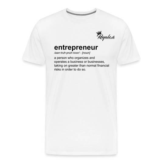 Men's Premium T-Shirt - Entrepreneur - white